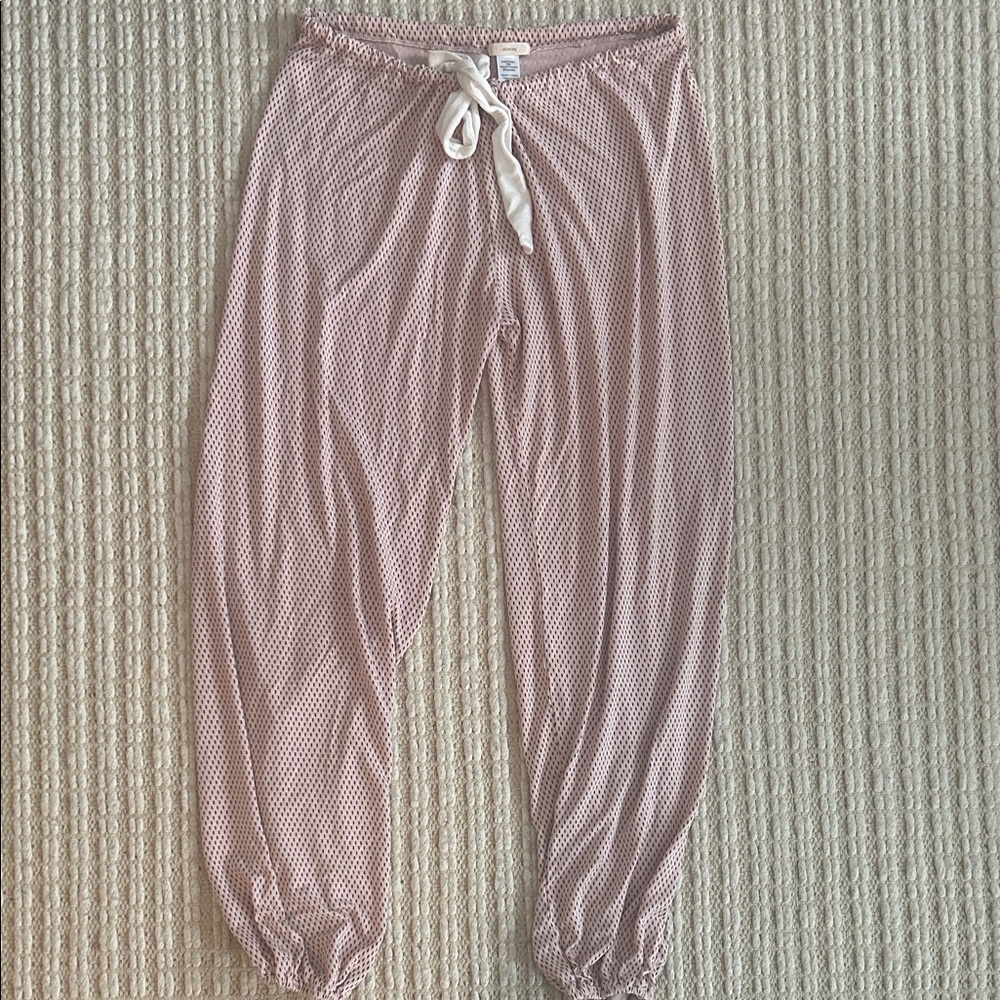 Eberjey Gisele Slouchy PJ SET Mauve PolkaDot cute for ValentinesDay EUC - Picture 3 of 6